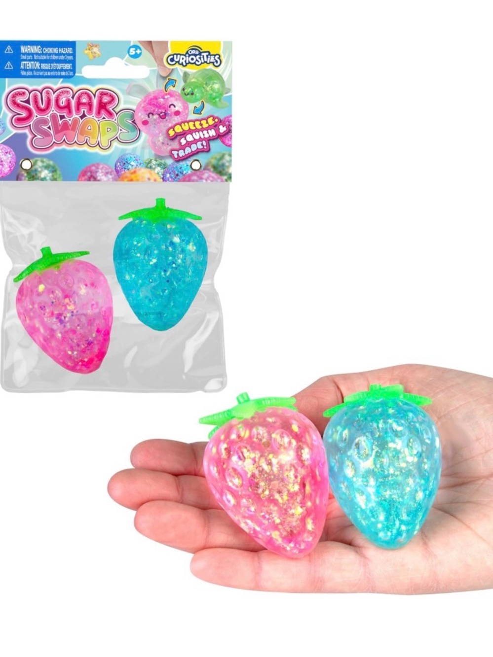 🍓 Sugar Swaps Twinsies Pink & Blue Strawberries